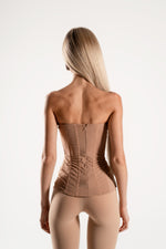 Load image into Gallery viewer, Sculpted Allure Corset – Café Crème
