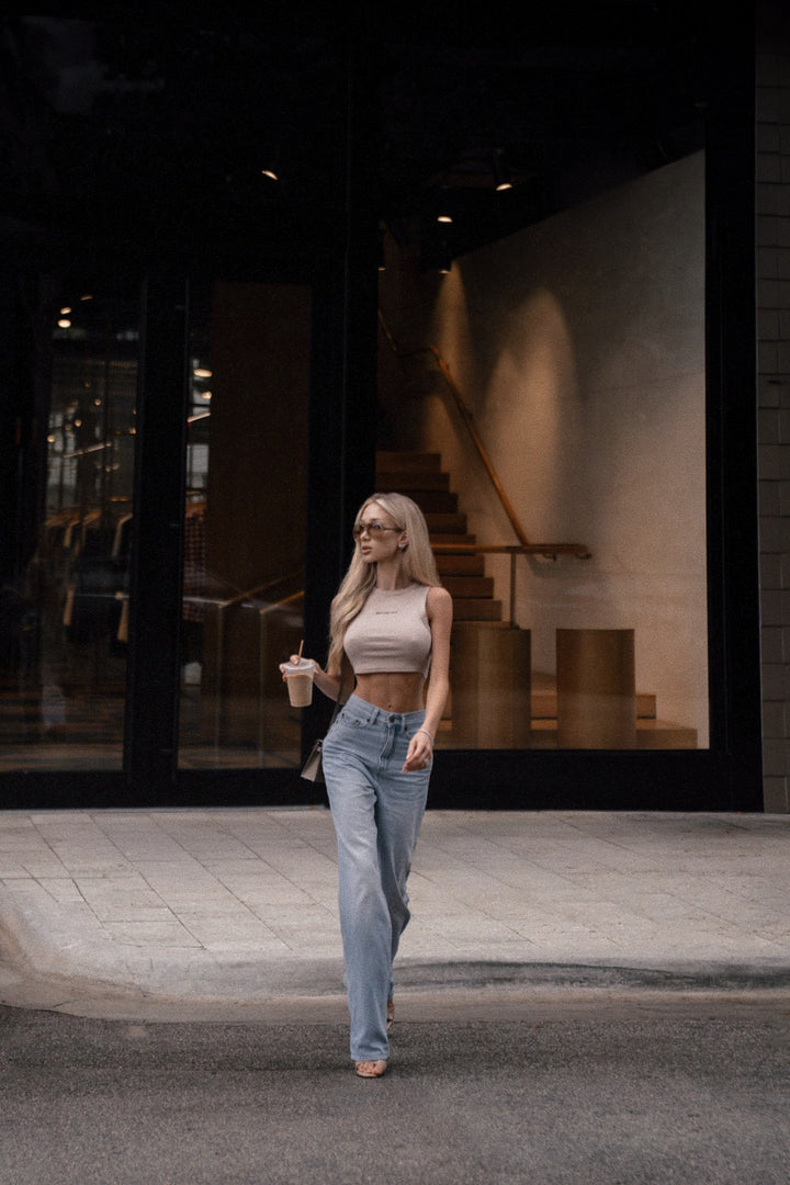 BETTER OFF Cropped Tank