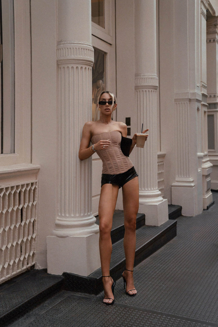 Sculpted Allure Corset Café Crème