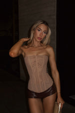 Load image into Gallery viewer, Sculpted Allure Corset – Café Crème
