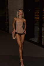 Load image into Gallery viewer, Sculpted Allure Corset – Café Crème
